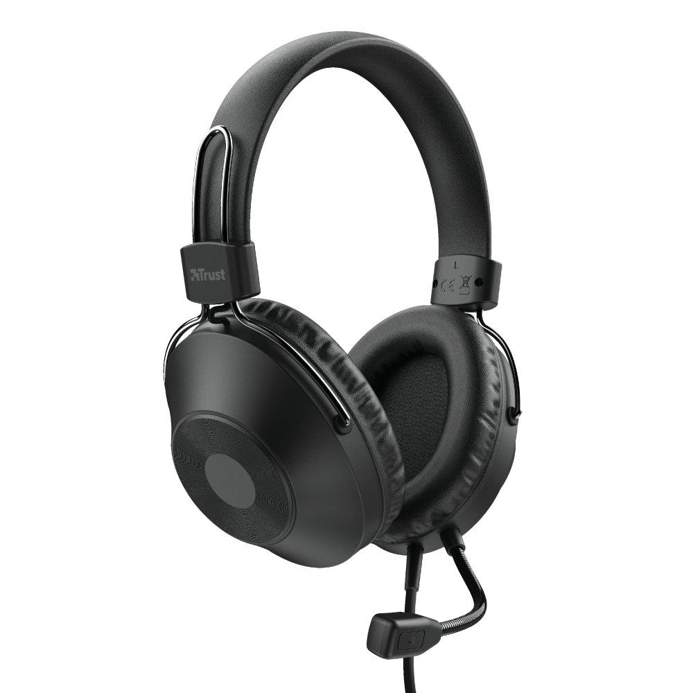 Trust  Trust Ozo Casque Avec fil Arceau Appels/Musique USB Type-A Noir 