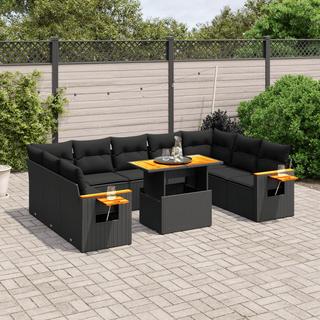 VidaXL set divano da giardino Polirattan  