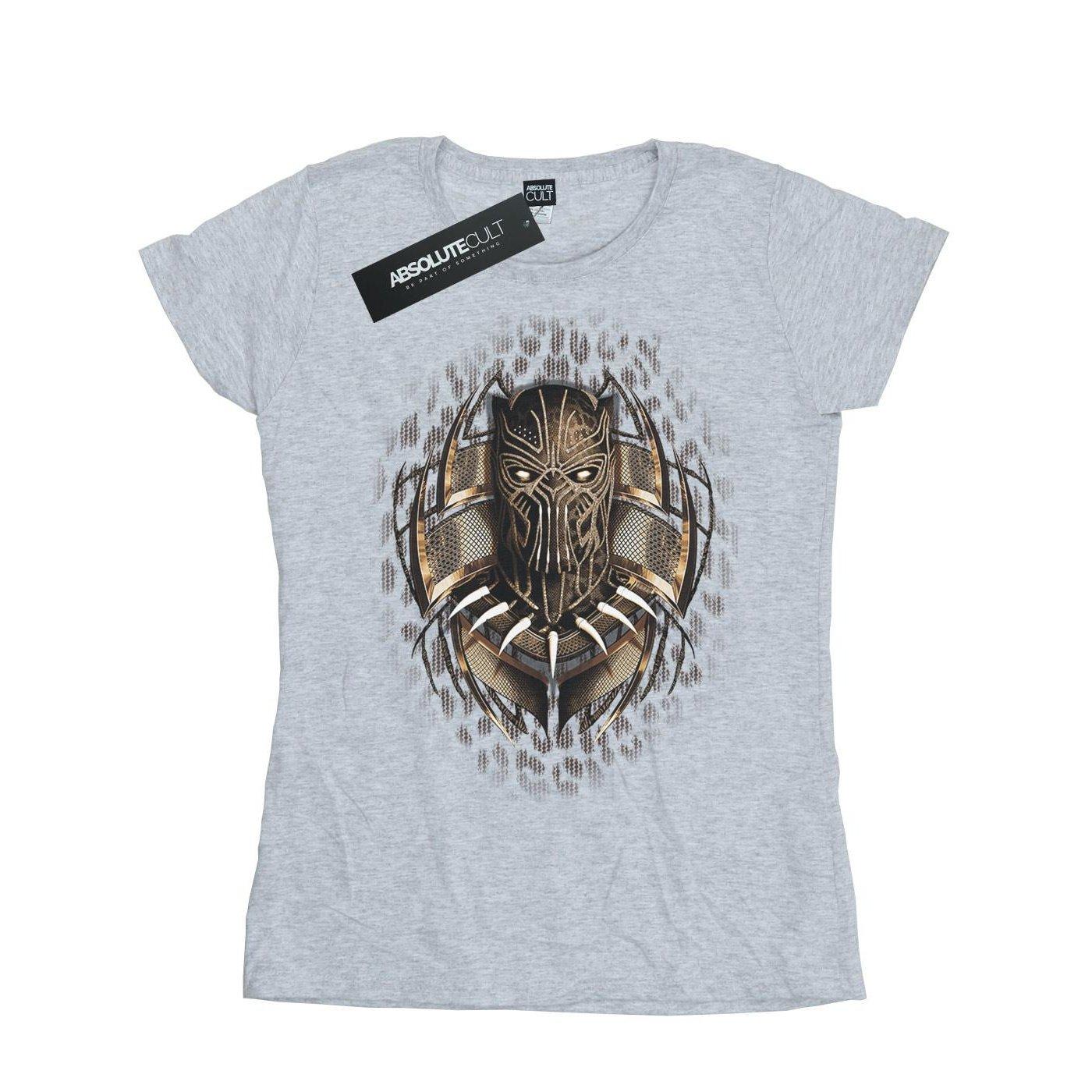 Image of Black Panther Gold Killmonger Tshirt Damen Grau L