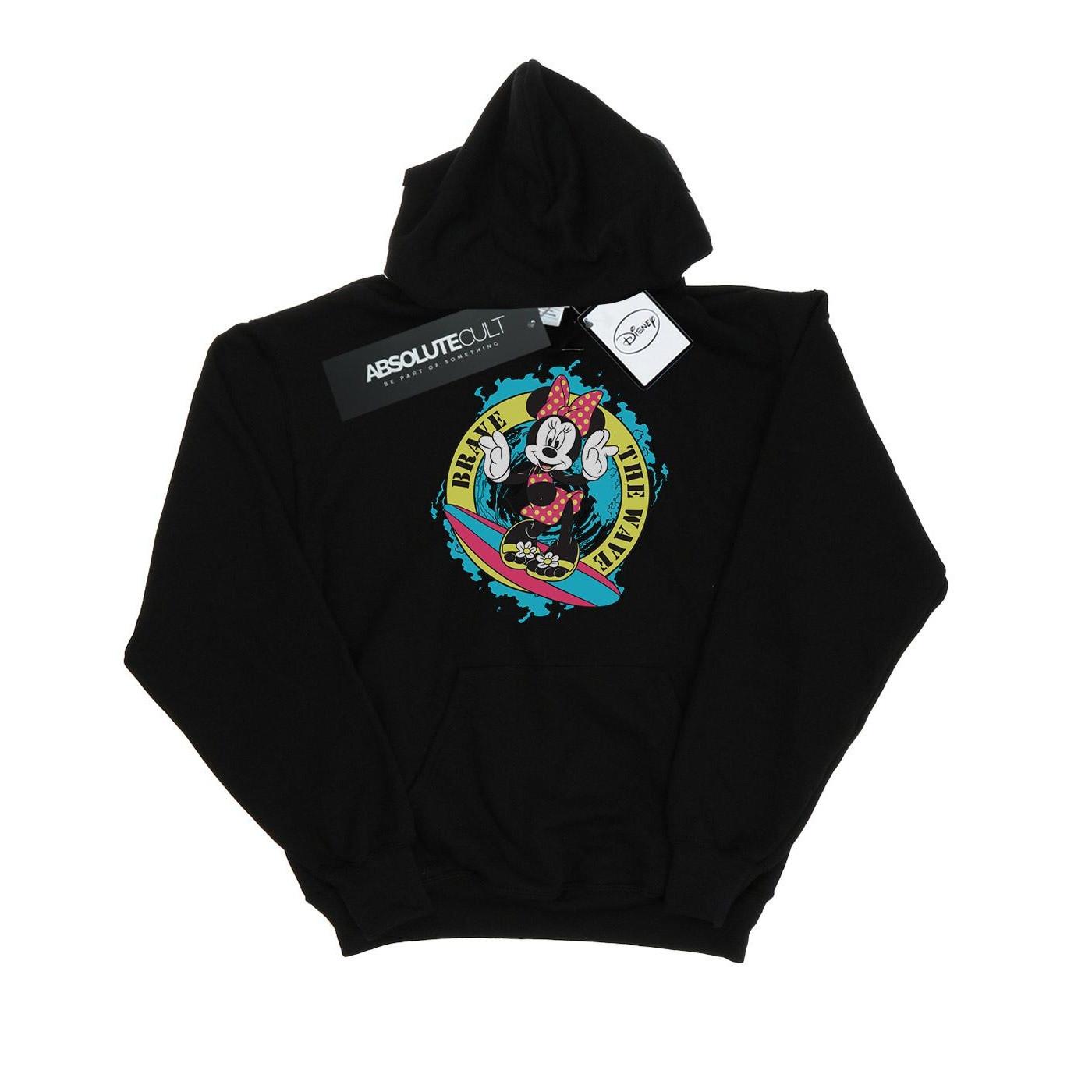Image of Minnie Mouse Brave The Wave Kapuzenpullover Jungen Schwarz 140/146