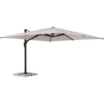 Parasol déporté Aries anthracite-naturel 400x400