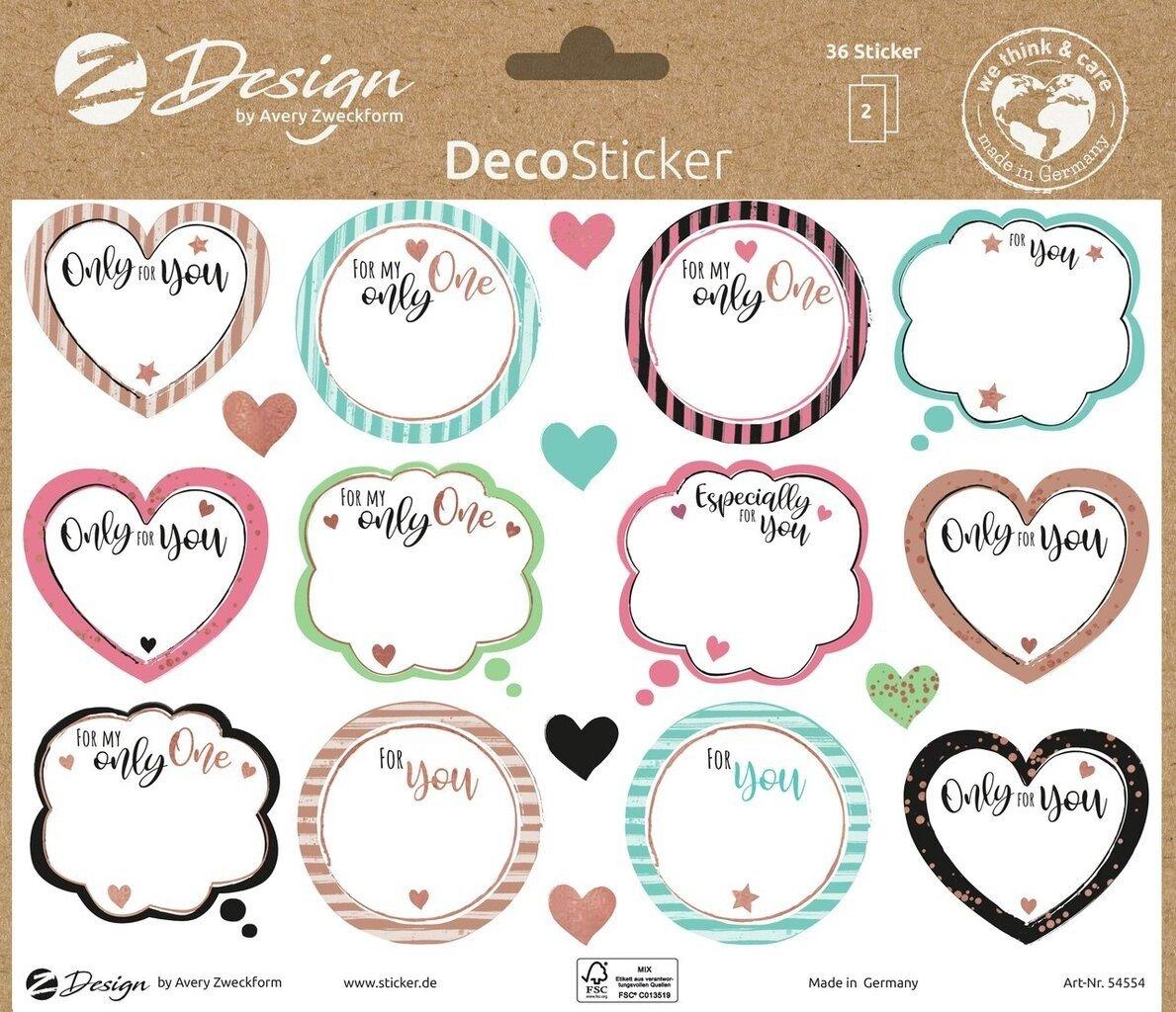 Image of Avery 54554Z Dekorativer Aufkleber Papier Mehrfarbig Entfernbar Multicolor