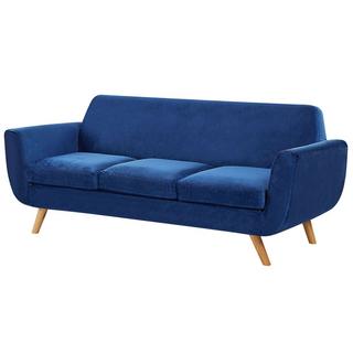 Beliani  Bezug für 3-Sitzer Sofa aus Samtstoff BERNES 