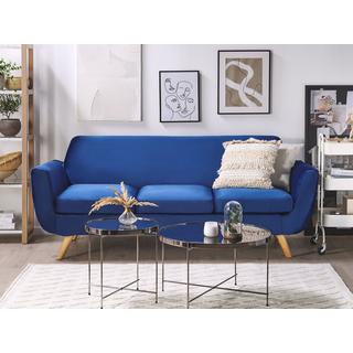 Beliani  Bezug für 3-Sitzer Sofa aus Samtstoff BERNES 