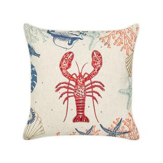 Beliani Cuscino decorativo en Lino Moderno KELP  