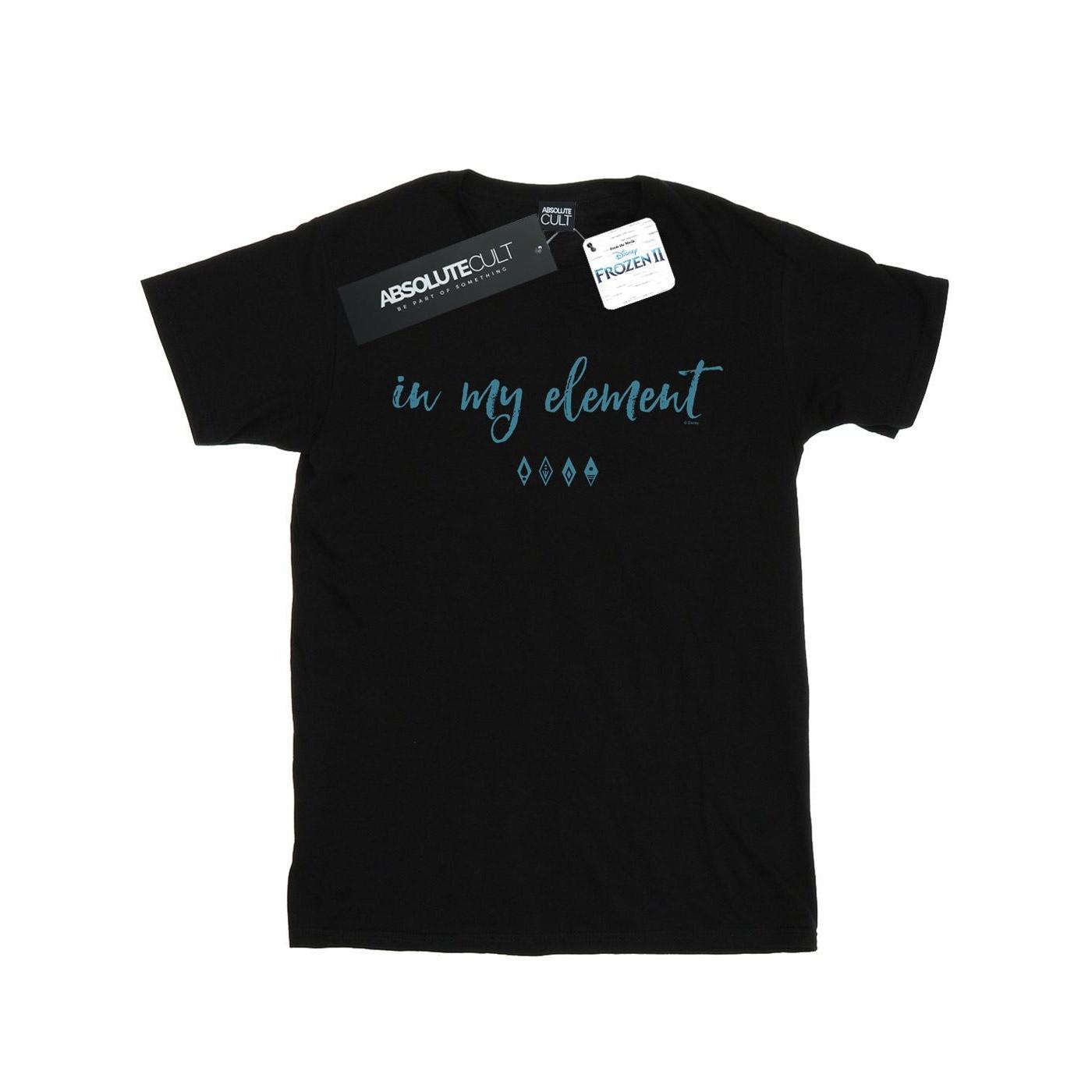 Image of Frozen 2 In My Element Tshirt Mädchen Schwarz 152-158