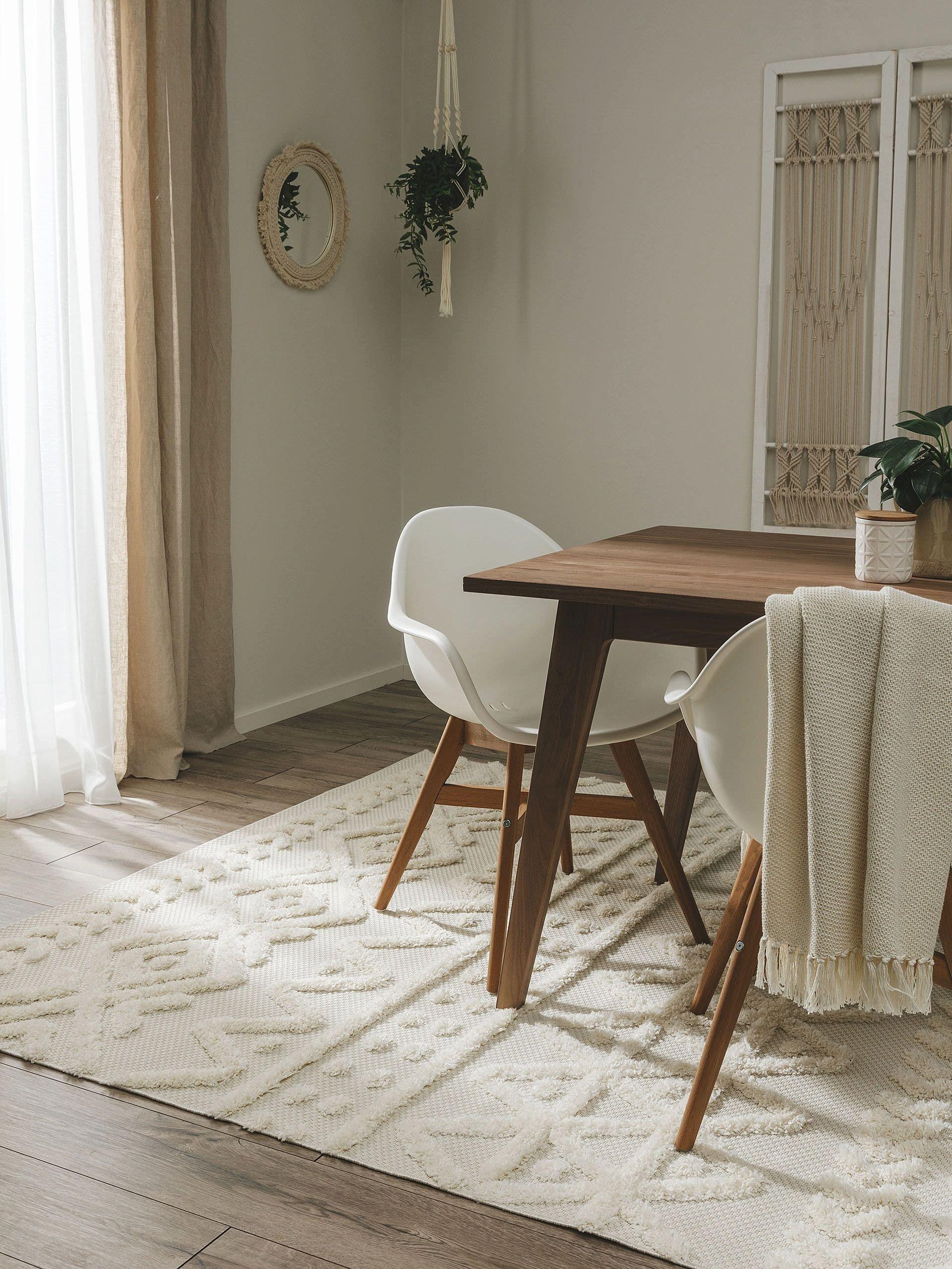 Benuta Tapis d'extérieur & intérieur Carlo Crème  