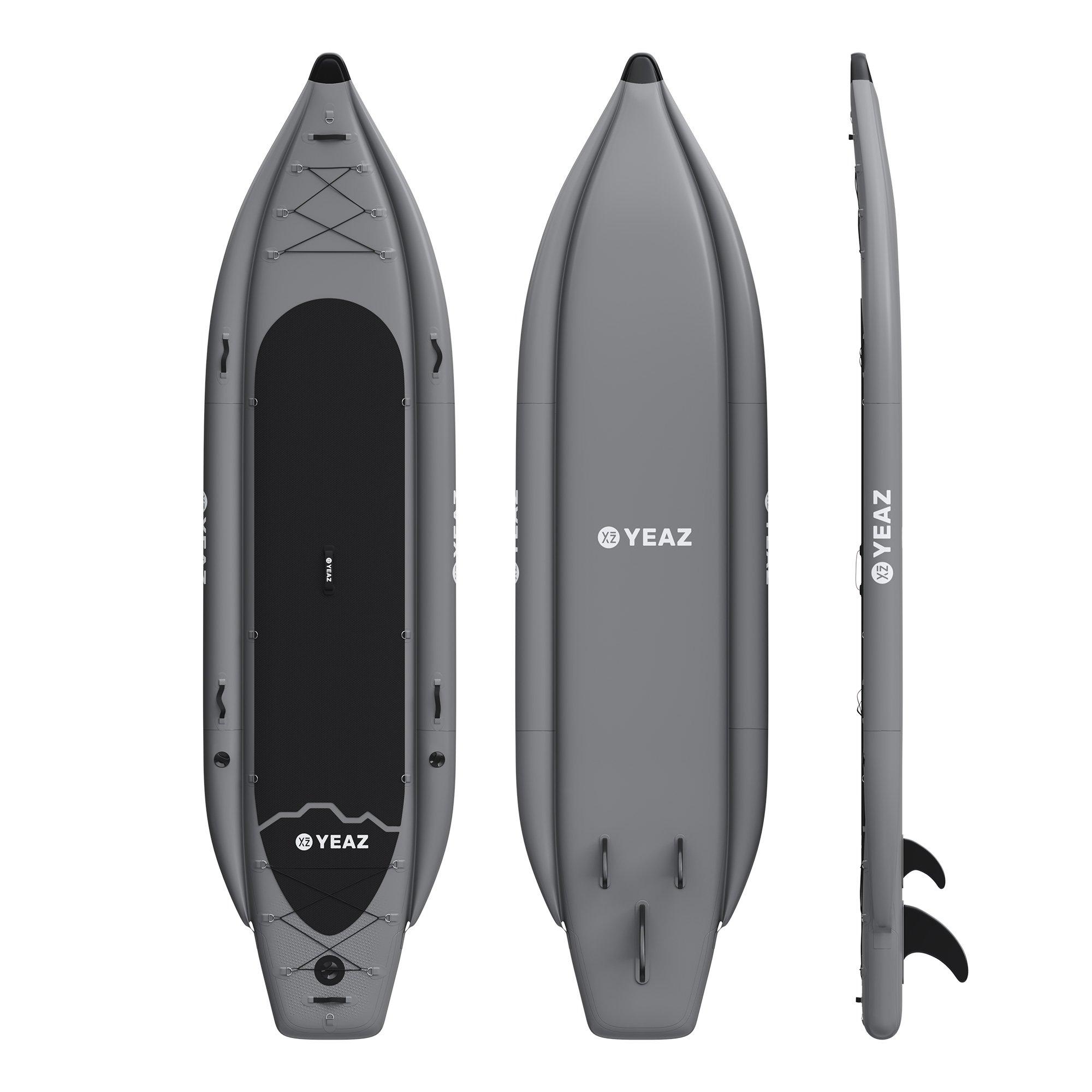 Image of Kainui Multifunktions Sup Aufblasbar, Grau, Inkl. Paddel, Tragetasche + Pumpe Unisex Grau ONE SIZE