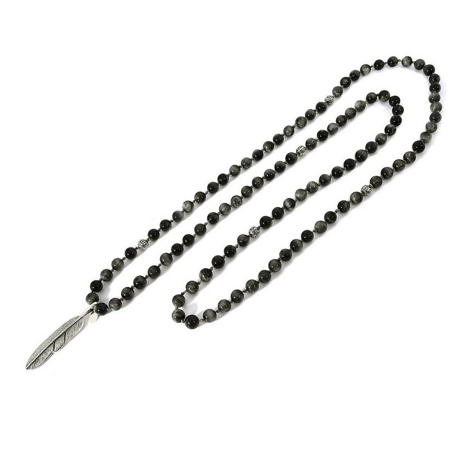 Collier Lian orné de pierres œil d'aigle