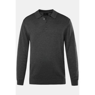 JP1880  Strick-Poloshirt FLEXNAMIC®, Langarm, Merino-Mix, bis 7 XL 