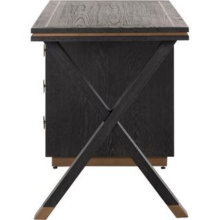 mutoni Bureau Hunter noir or brossé 150  