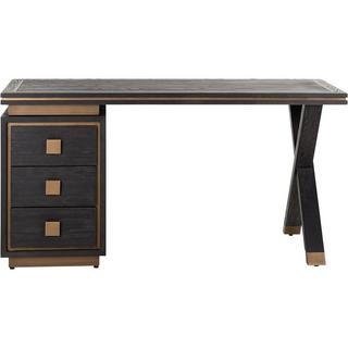 mutoni Bureau Hunter noir or brossé 150  