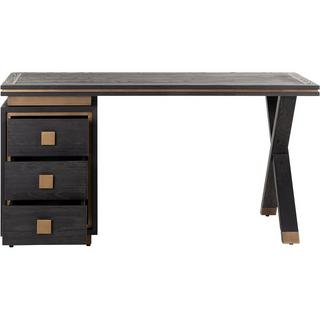 mutoni Bureau Hunter noir or brossé 150  