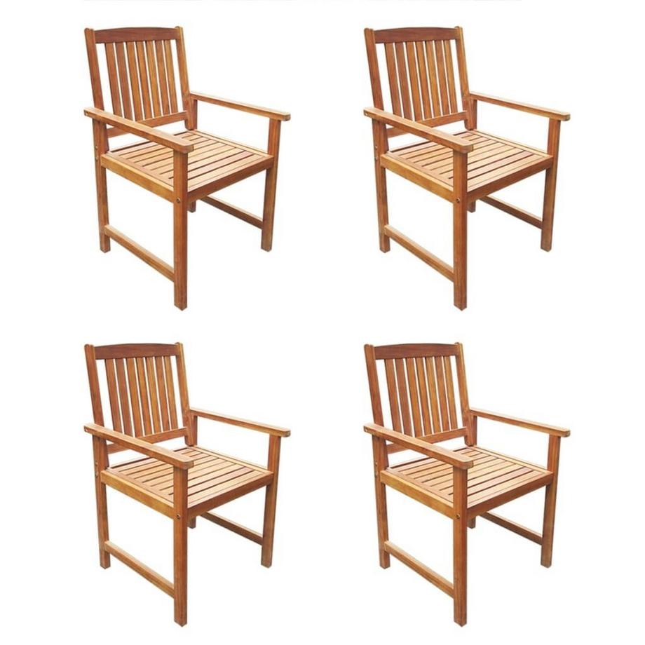 VidaXL Table et chaise d'extérieur bois  