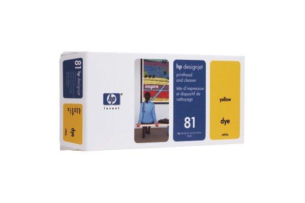 Hewlett-Packard  HP Druckkopf 81 yellow C4953A DesignJet 5000/5000PS 13ml 