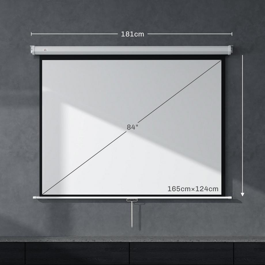 HOMCOM  Écran de projection 