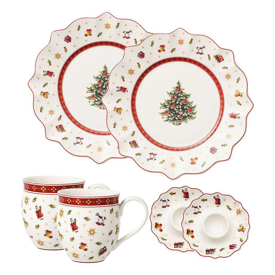 Villeroy&Boch  Frühstücks- Set weiss Streumotiv Toy's Delight 