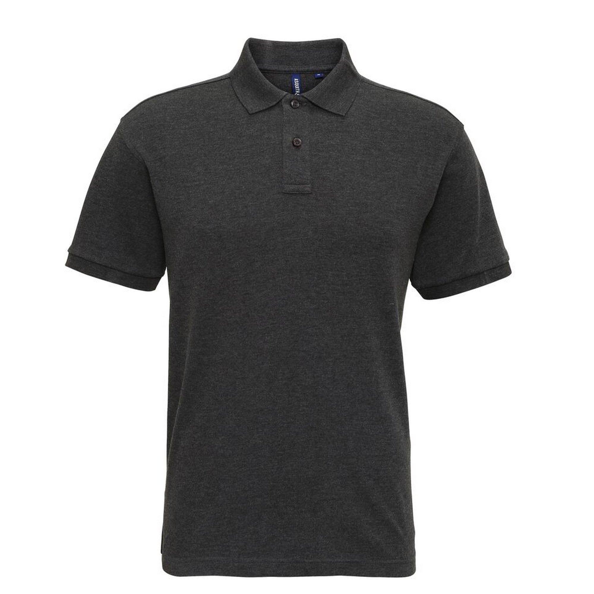 Image of Mens Superweiches Polo Shirt Herren Schwarz 3XL
