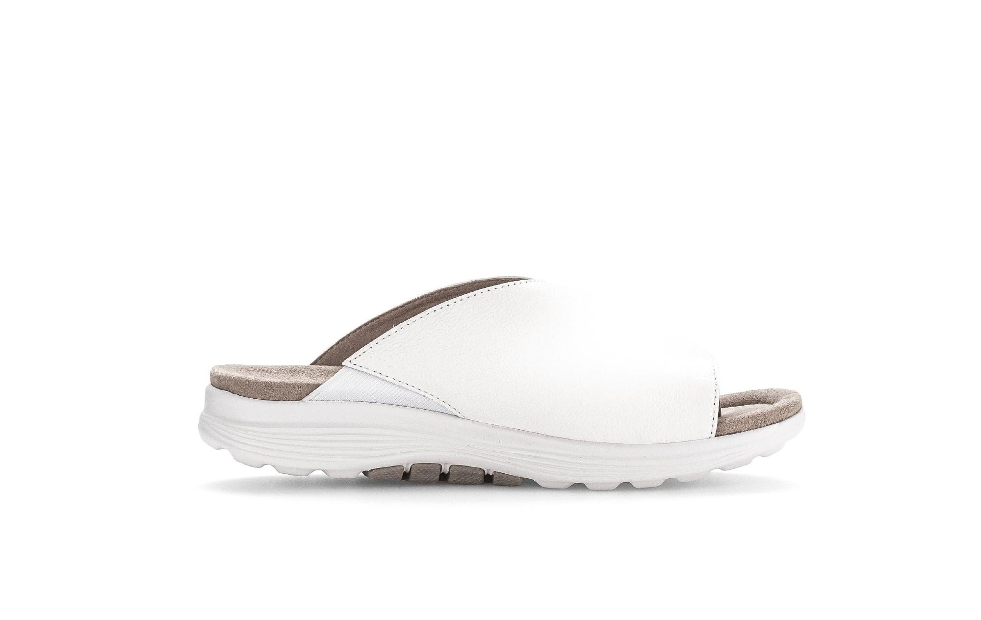 Image of Leder Flip Flop Damen Weiss 42.5