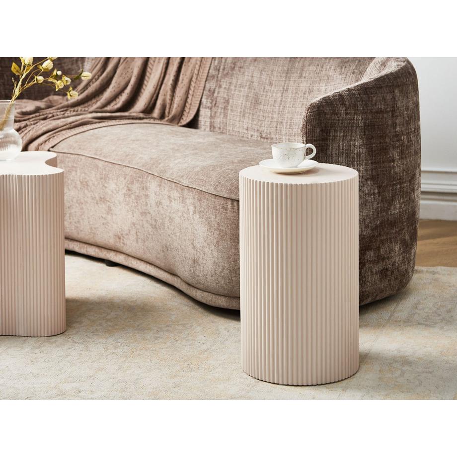 Beliani Table d'appoint en MDF Minimaliste CLAIRE  