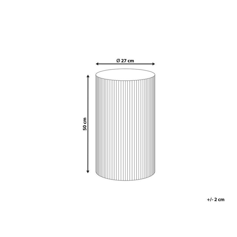 Beliani Table d'appoint en MDF Minimaliste CLAIRE  