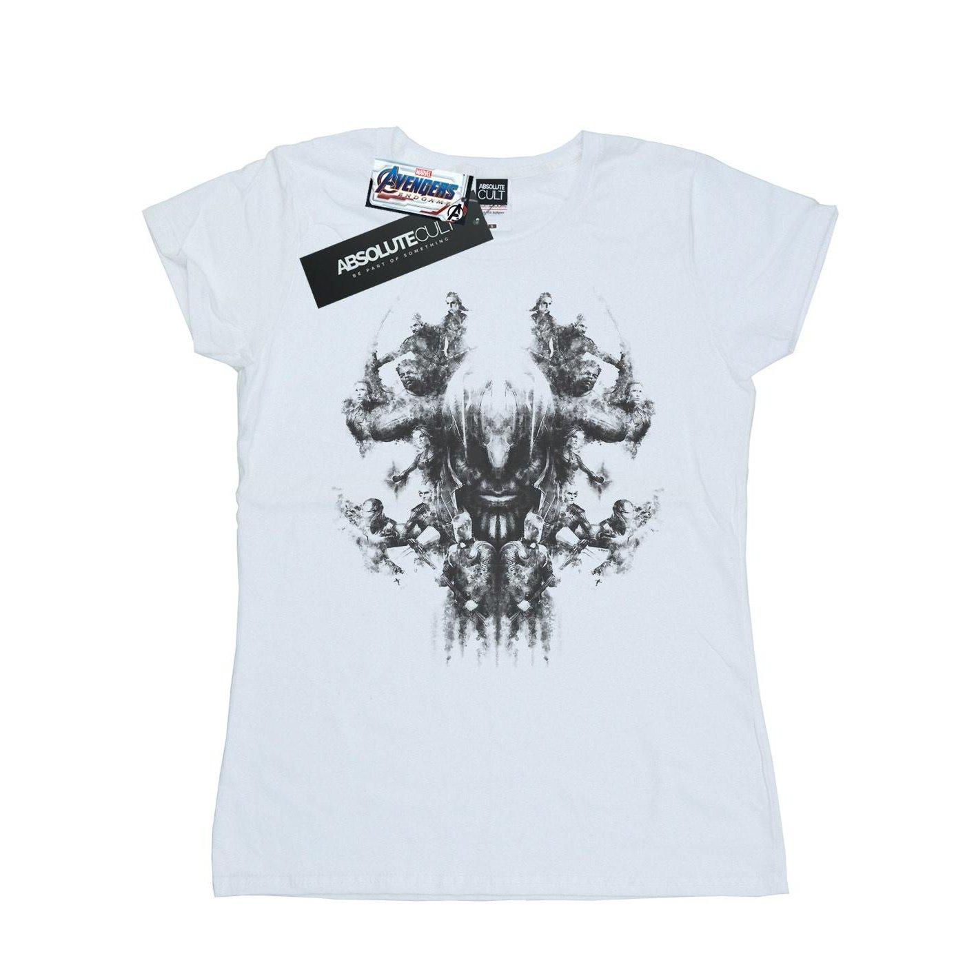 Image of Avengers Endgame Thanos Rorschach Tshirt Damen Weiss S