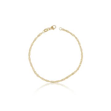 Bracelet Singapur Gelbgold 750, 19cm, 2.4mm