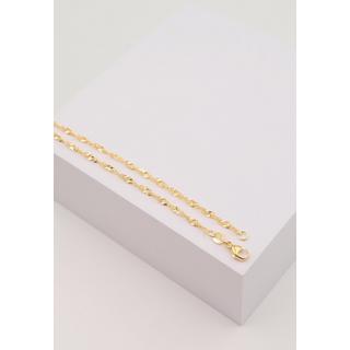 MUAU Schmuck  Bracelet Singapur Gelbgold 750, 19cm, 2.4mm 