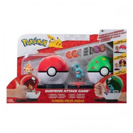 jazwares  Pokemon Attack Poke Ball Wynaut with Friend Ball 