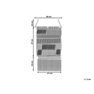 Beliani Décoration murale en Coton Boho GUJRAT  