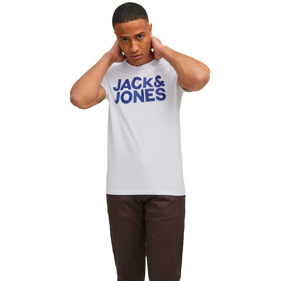 JACK & JONES T-shirt Logo Col Rond Lot de 3  