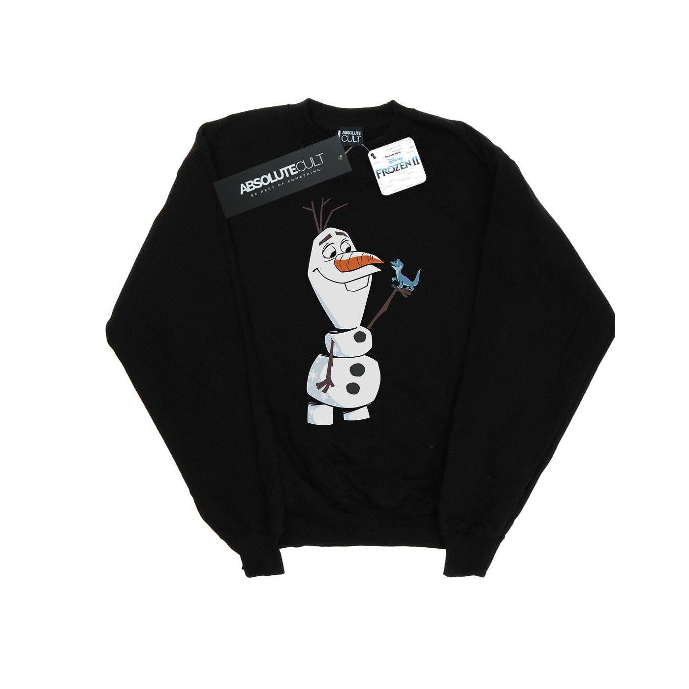Image of Frozen 2 Olaf And Salamander Sweatshirt Unisex Schwarz 152-158