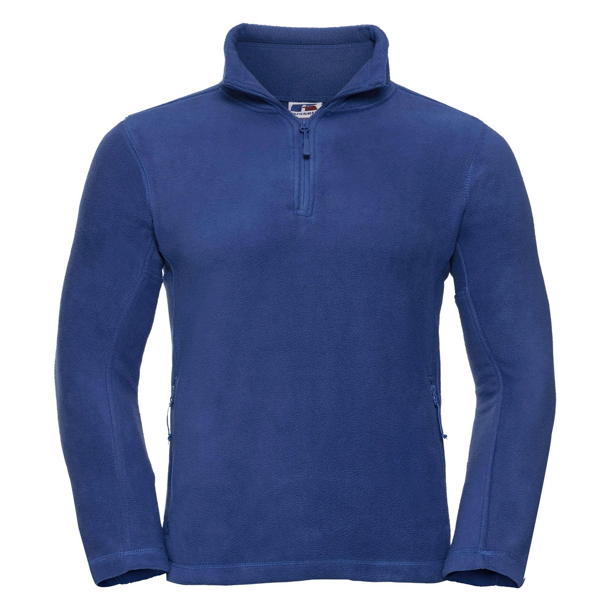 Image of Outdoor Fleecepullover Mit Reißverschluss Am Kragen Herren Königsblau XS