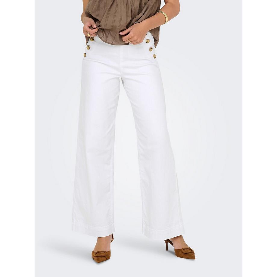 ONLY Jeans a vita alta gamba larga  