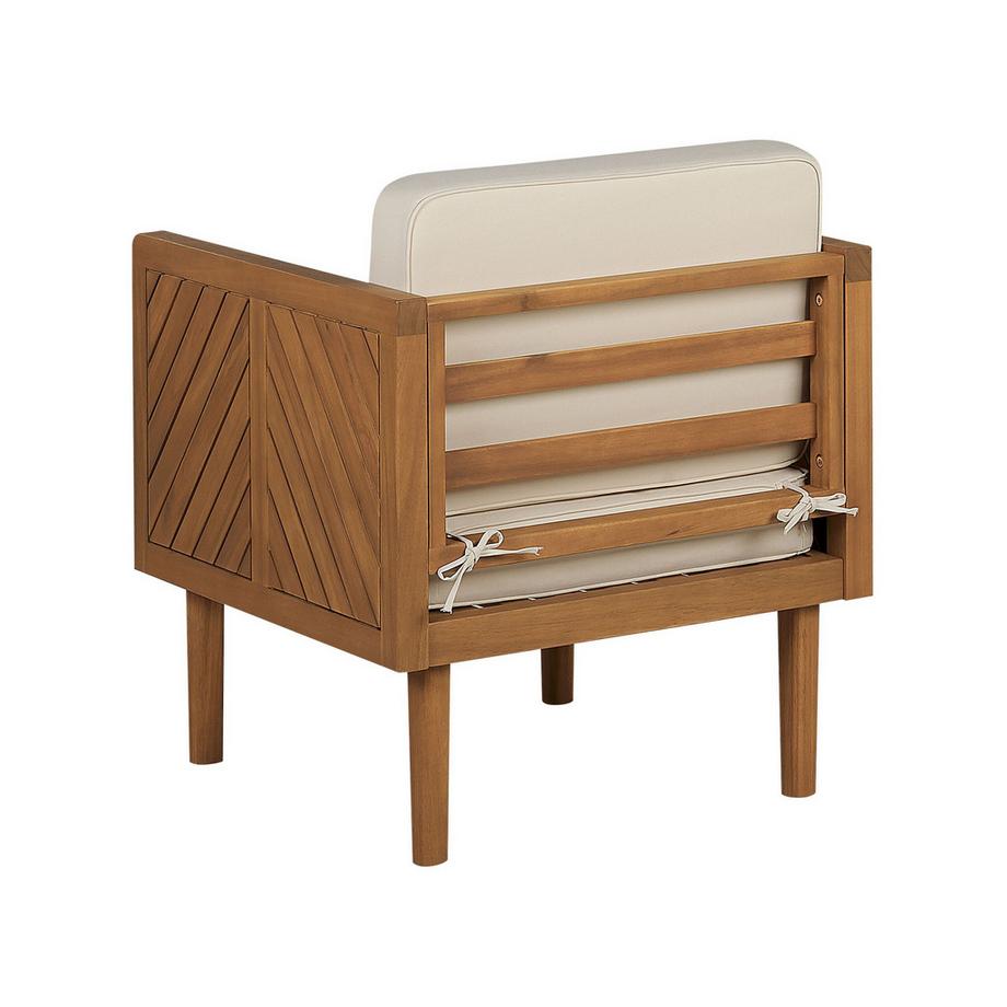 Beliani Set bistrot en Legno d'acacia Rustico BARATTI  