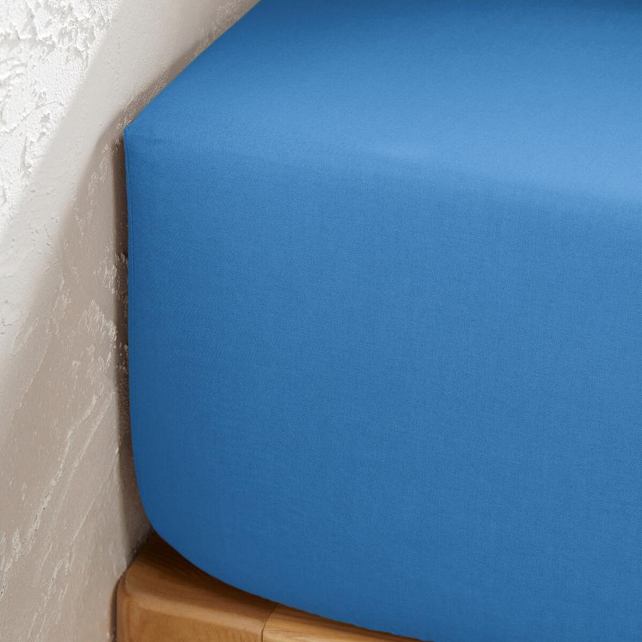 La Redoute Intérieurs Scenario Drap Housse Uni en Coton pour Matelas Hauts  