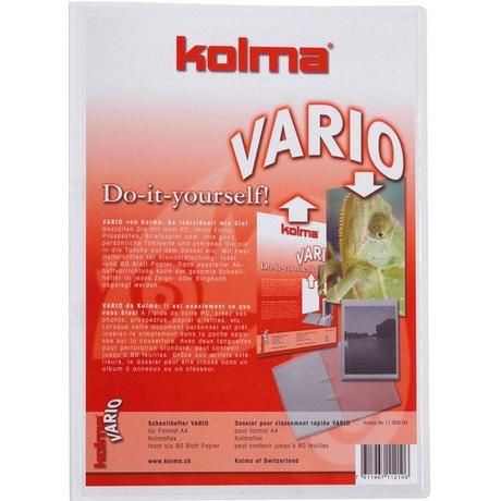 Kolma KOLMA Schnellhefter Vario A4 11.008.00 transparent,KolmaFlex 80 Blatt  