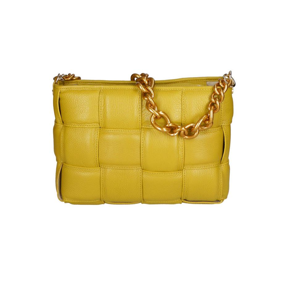 Gave Lux Sac à main design tressé avec bandoulière chaîne  