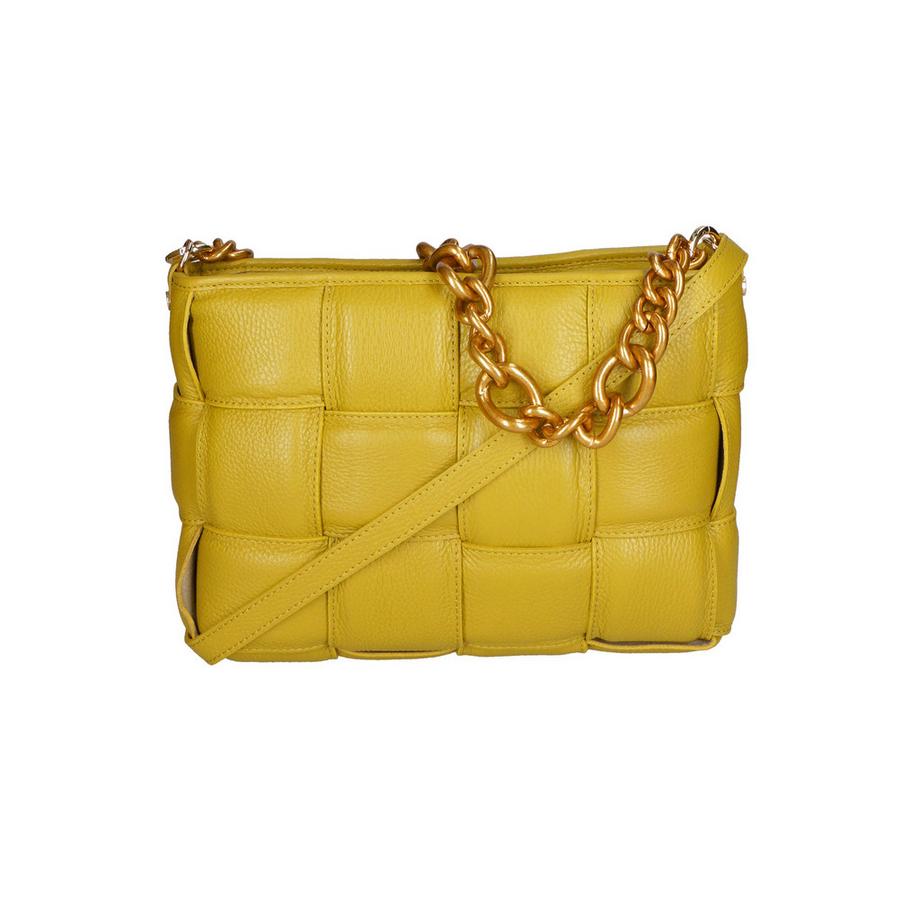 Gave Lux Sac à main design tressé avec bandoulière chaîne  