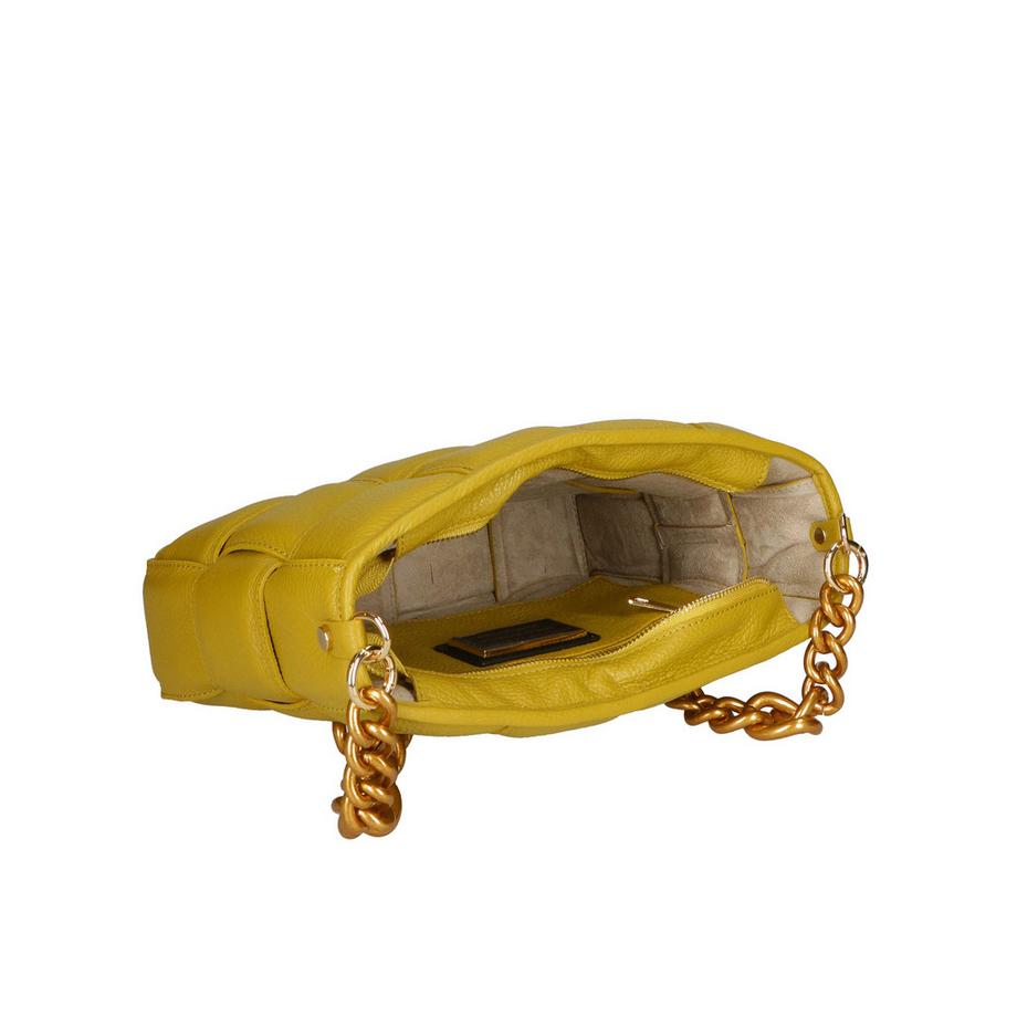 Gave Lux Sac à main design tressé avec bandoulière chaîne  