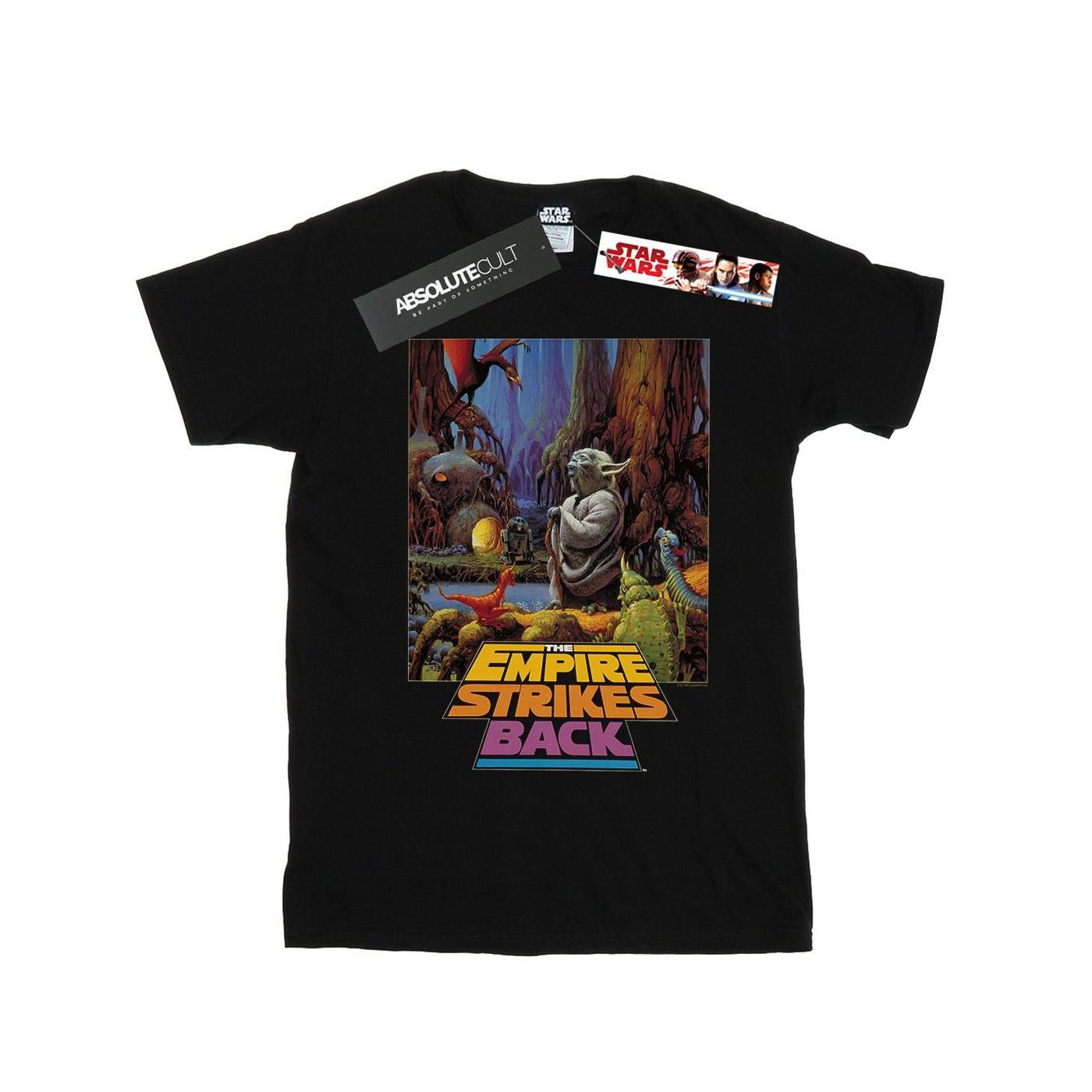 Image of Yoda Poster Tshirt Jungen Schwarz 140/146