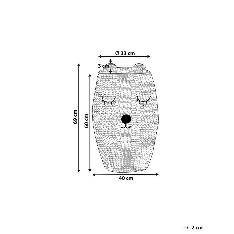 Beliani Korb en Giacinto d'acqua  SAMBUR  