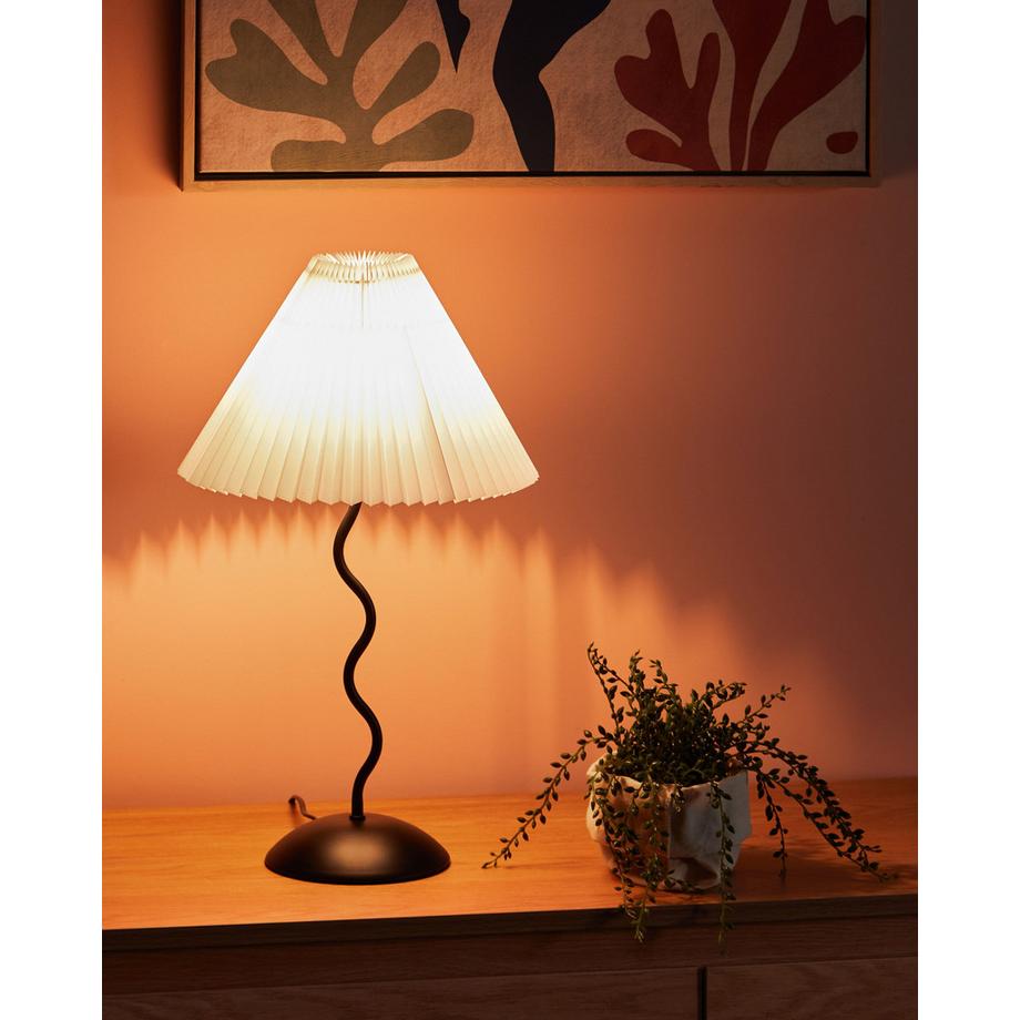 Beliani Lampe à poser en Métal Rétro JIKAWO  