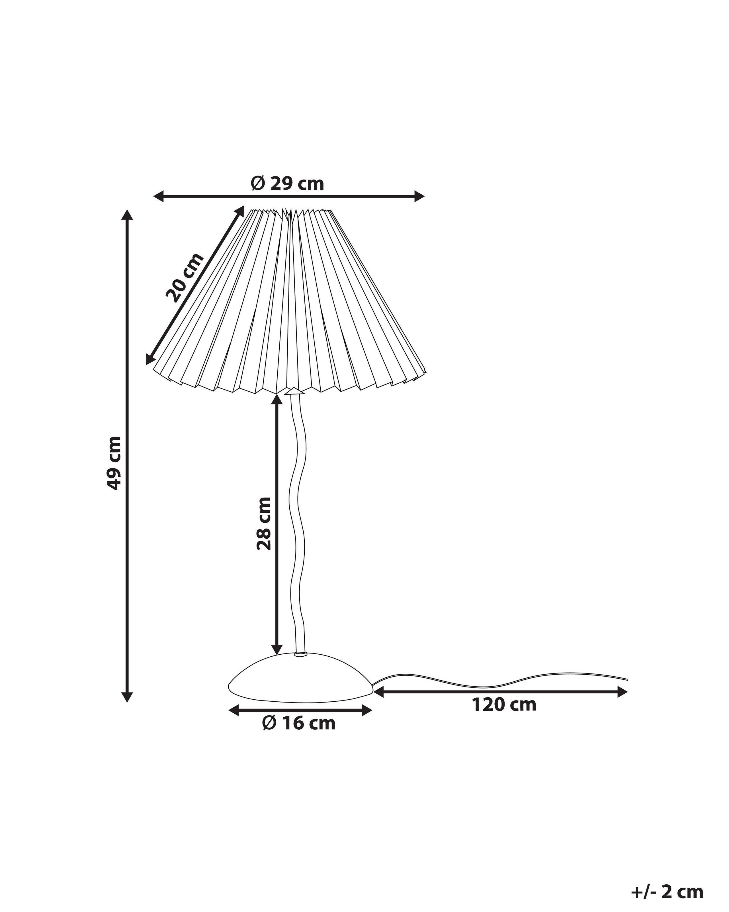 Beliani Lampe à poser en Métal Rustique JIKAWO  