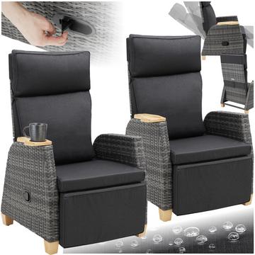 Rattansessel Pescara mit Aluminiumgestell wetterfest und UV-beständig