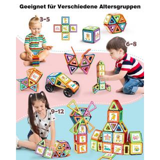 Activity-board  Magnetische Bauklötze, 68 Teile Magnetische Bauklötze Magnetische Spielzeugmagnete 