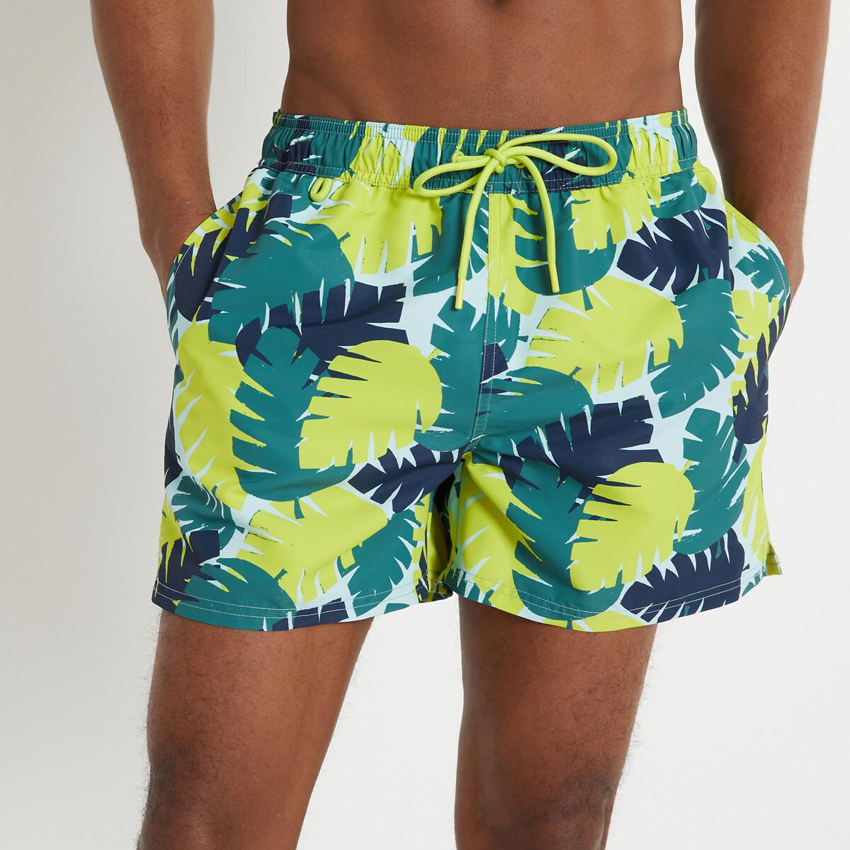 Image of Bade-bermudas Mit Allover-druck Unisex Blau M