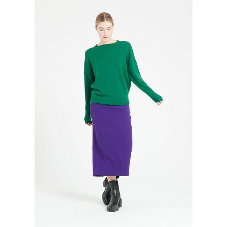 Studio Cashmere8 MIA 17 Pullover Rundhalsausschnitt mit Ziselierung  