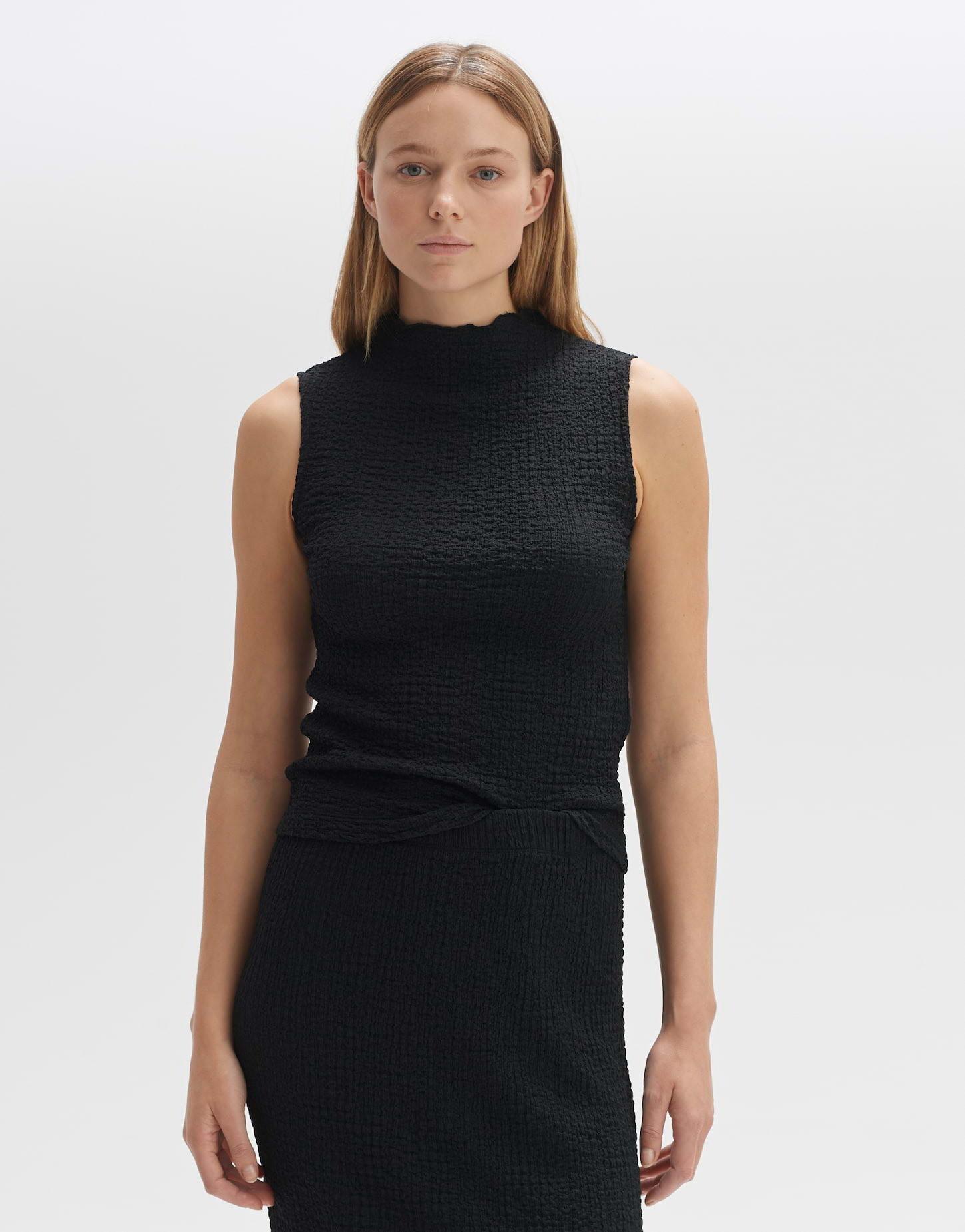 Image of Top Iruki Gerader Schnitt Damen Schwarz 44