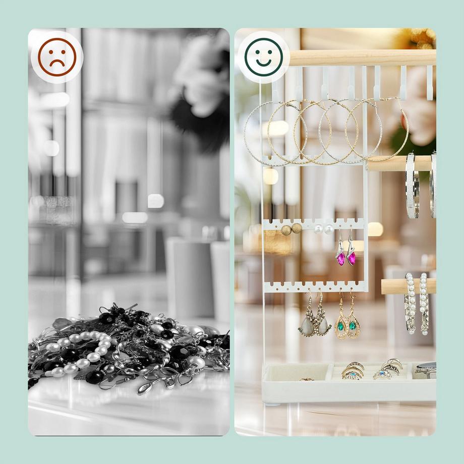 Northix  Schmuckständer mit Ringfach 